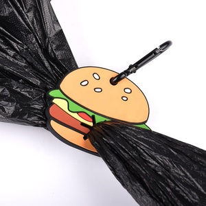 SinSky Porta Bolsas <span class=keywords><strong>para</strong></span> Excrementos de Perro Manos Libres con Forma de <span class=keywords><strong>Hamburguesa</strong></span> de Goma PVC Personalizado Pizza Papas Fritas Pan Hot Dog <span class=keywords><strong>Queso</strong></span> - Product Image 4