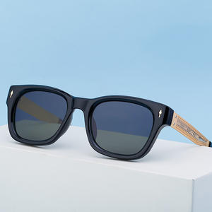 Lunettes de soleil polarisées pour hommes, monture noire, verres PC TAC, UV400, anti-éblouissement, pour la conduite et la pêche, protection solaire classe 2, emballage en boîte - Product Image 4