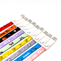 Cable de Carga con Cordón de Poliéster Personalizado 6 en 1 PD60W, Cable Tipo-C Portátil para Regalos Promocionales de Ferias Comerciales