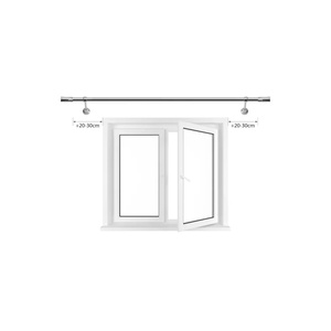Juego Completo de Riel de Techo de PVC Bojanek Smooth Glide con Riel para Cortinas Resistente, Rodillos de Fácil Deslizamiento y Herrajes de Montaje Completos para Uso Doméstico - Product Image 4
