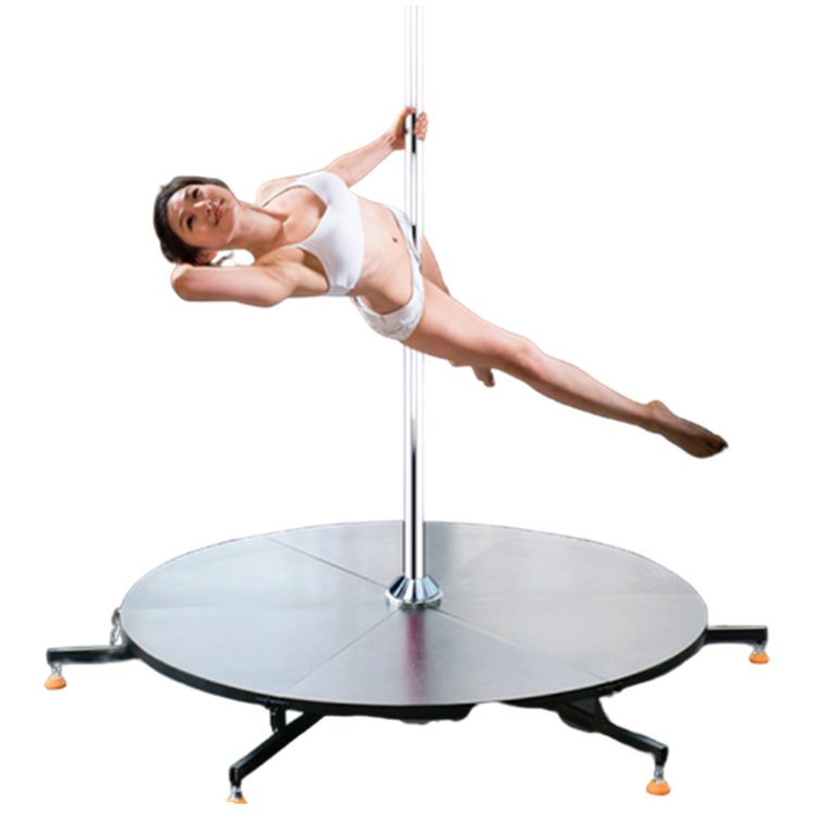 Draagbare Stand Alone Vrijstaande Dance Pole Stage Kit