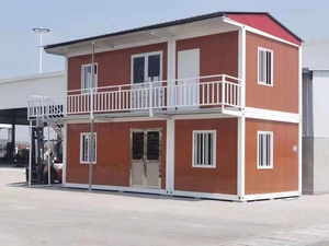 Hai-câu chuyện Modular thiết kế <span class=keywords><strong>container</strong></span> nhà thép không thấm nước cấu trúc có thể gập lại đúc sẵn nhà cho tạm thời công nhân nhà ở - Product Image 3