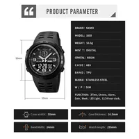 Montre de sport numérique pour homme avec alarme lumineuse résistante à l'eau, chronomètre, bracelet en silicone, boîtier en alliage, design luxueux
