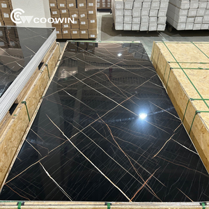 Phòng tắm PVC gạch đá cẩm thạch Bảng điều chỉnh đá và nhựa 100% không thấm nước - Product Image 2