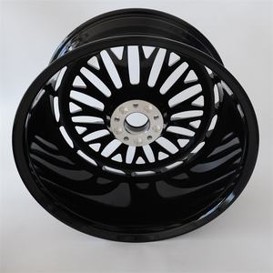 PCD 5x120mm forgiatura su misura ruote in alluminio lucido nero pittura <span class=keywords><strong>cerchi</strong></span> ruota realizzati in alta qualità e Design personalizzato cerchio - Product Image 3