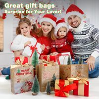 Emballage en papier kraft lavable écologique bleu rose pour cadeaux, lait, sushi, gelée, salade, Halloween, Noël, sacs en papier