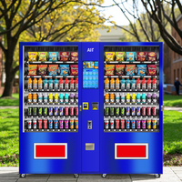 Distributeur automatique de stockage à froid de grande capacité avec carte de monnaie en espèces Code QR et fonctions SDK prend en charge le balayage et la numérisation
