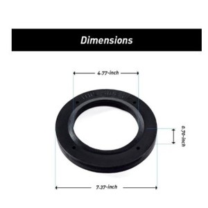 Kit de sellado de bridas, anillo de goma para inodoro de caravana, accesorio para caravana, 51-100 metros cuadrados, uso doméstico, material plástico - Product Image 3