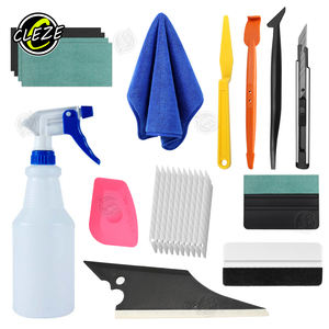 Les outils d'enveloppement de véhicule de haut niveau CLEZE comprennent une serviette de vaporisateur de raclette pour film de protection de peinture <span class=keywords><strong>Kit</strong></span> d'installation d'enveloppement de vinyle - Product Image 2