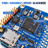 Contrôleur de vol en métal F405 pour drone à aile fixe STM32 6 UART 10 PWM 3-6S LiPo PDB Power Board