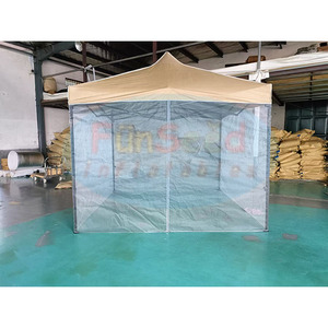 Carpa plegable con dosel <span class=keywords><strong>3x3</strong></span> personalizada de gran oferta con paredes laterales de red personalizadas - Product Image 3