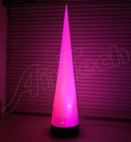 Ballon gonflable lumineux à LED avec ventilateur intégré, alimenté par prise secteur, pour festivals, arches de mariage, colonnes et cônes, décoration d'événements et de fêtes