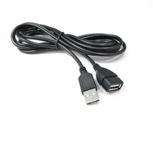 Cabo extensor usb 2.0 de 3m, macho para fêmea, fio de extensão para ps classic mini controlador de pc, laptop