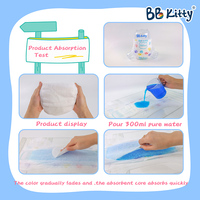 Couches pour enfants de qualité supérieure, couches en coton biologique, feuille supérieure 3D, prévention des fuites, tissu non tissé, faible MOQ, nouveau-né