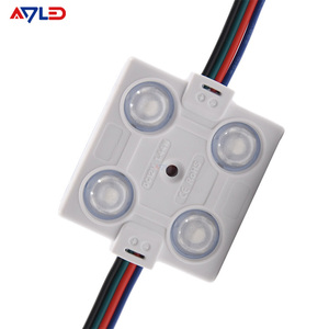 แหล่งกำเนิดแสงไฟ LED สำหรับป้ายโฆษณา ได้รับการรับรองมาตรฐาน CE Rohs IP67 DC12V SMD 5050 4LED 1.44W RGB ปรับความสว่างได้ - Product Image 5