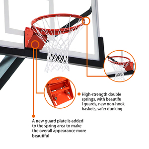 Cerceau d'entraînement <span class=keywords><strong>de</strong></span> basket-ball bon marché <span class=keywords><strong>en</strong></span> Chine <span class=keywords><strong>but</strong></span> <span class=keywords><strong>de</strong></span> basket-ball <span class=keywords><strong>de</strong></span> 60 pouces avec poteau et support <span class=keywords><strong>de</strong></span> basket-ball <span class=keywords><strong>en</strong></span> acier - Product Image 2