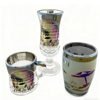 Verre à shot personnalisé pour vin ou whisky, souvenir touristique de Norvège, motif bikini amusant, réutilisable, durable et alimentaire
