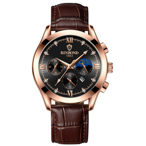 Montres BINBOND 3591 시계 최신 Uhr 캐주얼 브랜드 크로노그래프 Relojes Para Hombre 남성용 오리지널 쿼츠 남성용 손목 시계 - Product Image 6