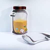 Stand Up En Plastique Alimentaire Poche En Forme De Bouteille Réutilisable Emballage Alimentaire Sacs