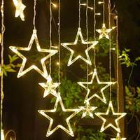 TSINYE 3,5M USB-Betriebene LED Neutralweiße Weihnachtsstern-Lichterkette 120 Sterne Funkelnde Modi IP44 Zertifiziert CRI90