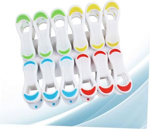 18pcs/bag <b>Plastic</b> Clothes Clip 7.0cm Colored Heavy Duty Clothes Pegs Spring Not Rusty Powerful Living Room Clothes Drying - Product Image 4