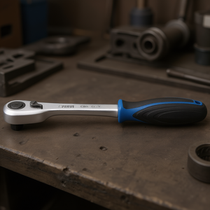 Clé à cliquet ergonomique Fervi en acier Cr-V, poignée de 10 mm - Product Image 3