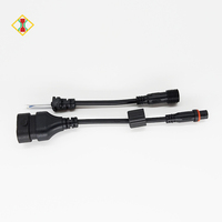 Câble d'alimentation en cuivre 9005/9012/H10/9006 vers prise d'aviation mâle/femelle étanche, indice de protection IP65, 3A 120V