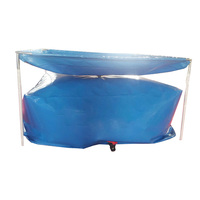 Système de récupération d'eau de pluie flexible et pliable, réservoir pour collecte d'eau de pluie en PVC