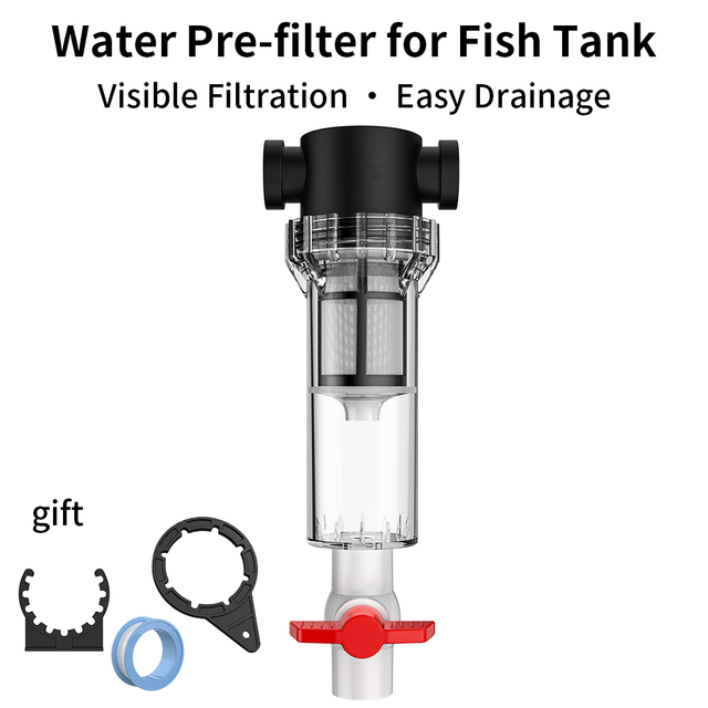 Fish Tank Filter Plastic Smooth Low Pressure Aquarium Fish Waste Collector Feces Separator Efficient Separation System Saltwater