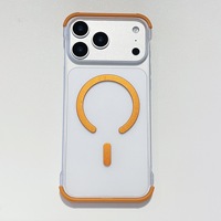Coque de protection magnétique sans cadre en PC et TPU translucide mate antichoc pour iPhone 17 Air Pro Max