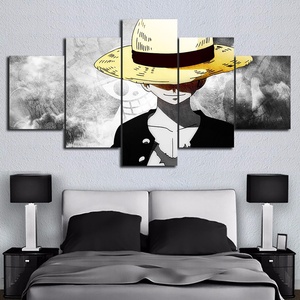 5 pezzi HD Stampe Foto di Monkey <span class=keywords><strong>D</strong></span>. Rufy Anime Poster a getto <span class=keywords><strong>d</strong></span>'inchiostro stampa artistica su tela <span class=keywords><strong>opera</strong></span> <span class=keywords><strong>d</strong></span>'<span class=keywords><strong>arte</strong></span> per la parete - Product Image 2