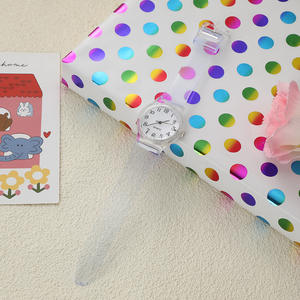 Reloj Mecánico de Lujo Jelly Fashion para Hombre, Reloj de Pulsera de Plástico con Esfera Blanca para Estudiantes - Product Image 1