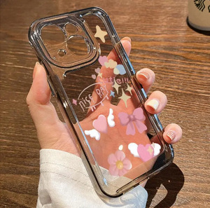 เหมาะสำหรับเคสโทรศัพท์แอปเปิ้ล 17 โปรแม็กซ์ ดีไซน์รูปหัวใจและโบว์แยกต่างหาก เคสกันกระแทกแบบนุ่มคลุมเต็มตัว - Product Image 3