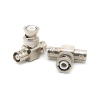 Répartiteur en T BNC 1 mâle vers 2 femelles 50 Ohms Connecteur coaxial RF 4 GHz Convertisseur Jack Type T Interface de test vidéo CCTV