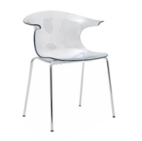 Chaise de salle à manger créative nordique avec dossier en acrylique transparent, moderne, pour usage domestique, mariages, salons, Suntop