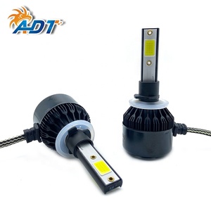 หลอดไฟหน้ารถยนต์ ADT 18W 8000LM ไฟสูง-ต่ำ 9007 COB LED พร้อมพัดลม - Product Image 2