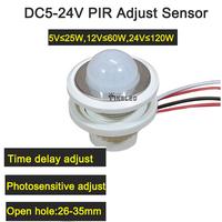Bande lumineuse intelligente photosensible infrarouge à LED 4-6m Distance de détection Détecteur tactile inductif avec interrupteur à détecteur de mouvement PIR