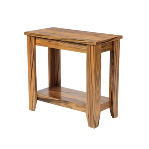 Table console moderne en bois massif pour la décoration intérieure Table de chevet avec 1 étagère ouverte pour le salon, la chambre, la salle de bain et l'entrée - Product Image 3