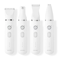 Kit de toilettage pour animaux de compagnie 4 en 1 en acier inoxydable et plastique, tondeuse électrique portable pour chat et chien, coupe-ongles et coupe-poils