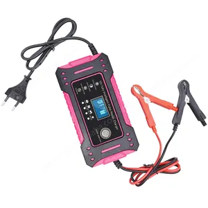 Universal 12V 24V 10A Automatic Lead Acid Battery Intelligent Charger Auto Motorcycle Pulse Repair Portable Car Battery Charger