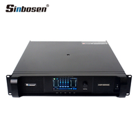 DSP22000Q Écran tactile Dante Selectable Rock Series 4 canaux Out Door Subwoofer Dsp Amplificateur avec filtrage FIR