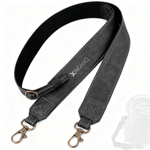 Nhà Sản Xuất Tùy Chỉnh Màu Đen Giả Vegan Da Có Thể Điều Chỉnh Vai Chéo Cơ Thể Máy Ảnh Dây Đeo Dây Đeo Cho Dslr/Slr Máy Ảnh Kỹ Thuật Số - Product Image 4