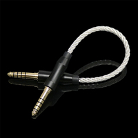 Câbles de conversion AUX plaqués argent Balance 2.5/3.5/4.4mm mâle vers 2.5/3.5/4.4mm mâle Adaptateur de connexion HIFI Câbles audio stéréo