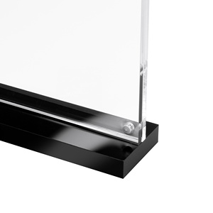 Soporte <span class=keywords><strong>de</strong></span> póster <span class=keywords><strong>de</strong></span> menú <span class=keywords><strong>de</strong></span> acrílico con Base negra, letrero <span class=keywords><strong>de</strong></span> mesa Lucite magnético, exhibición <span class=keywords><strong>de</strong></span> vallas publicitarias, exposición <span class=keywords><strong>para</strong></span> oficina, restaurante, hoteles - Product Image 3