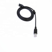 Câble USB d'imprimante personnalisé, longueur sur mesure, USB 2.0, 1,5 m, transfert de données informatiques, PVC noir