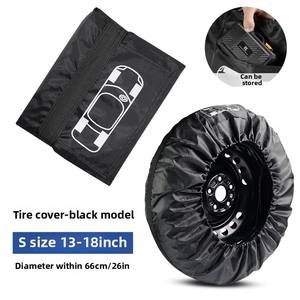 Cubierta de neumático de tafetán de poliéster 190T, bolsa de almacenamiento de rueda de repuesto <span class=keywords><strong>para</strong></span> coche transfronterizo, Protector de cubierta de Neumático de <span class=keywords><strong>nieve</strong></span> - Product Image 4