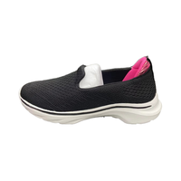 Chaussures plates minimalistes pour femmes, chaussures modernes à la mode avec empeigne en PU et tissu et semelle extérieure en EVA, chaussures confortables