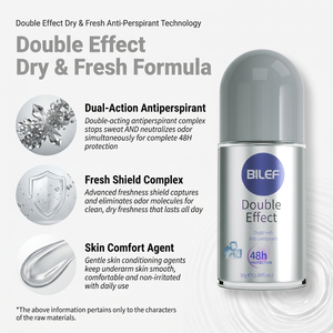 Deodorante e Antitraspirante 48H, Deodorante Roll-on Anti-Transpirante, Formula Effetto Asciutto e Fresco |   Deodorante Roll-on e Private Label - Product Image 3