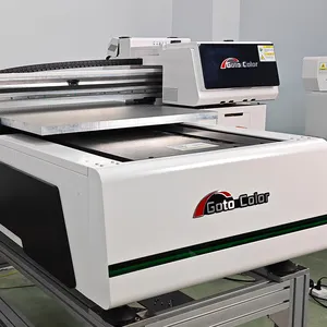 Grande imprimante UV à plat d'approvisionnement d'usine 6090 imprimante à plat UV de machine de lit plat pour le contreplaqué de cas de téléphone portable