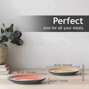 Platos de Cerámica y Juegos de Platos - Aptos para Microondas y Lavavajillas - Porcelana Ecológica y Duradera - Colección <span class=keywords><strong>Las</strong></span> <span class=keywords><strong>Palmitas</strong></span> - Product Image 4